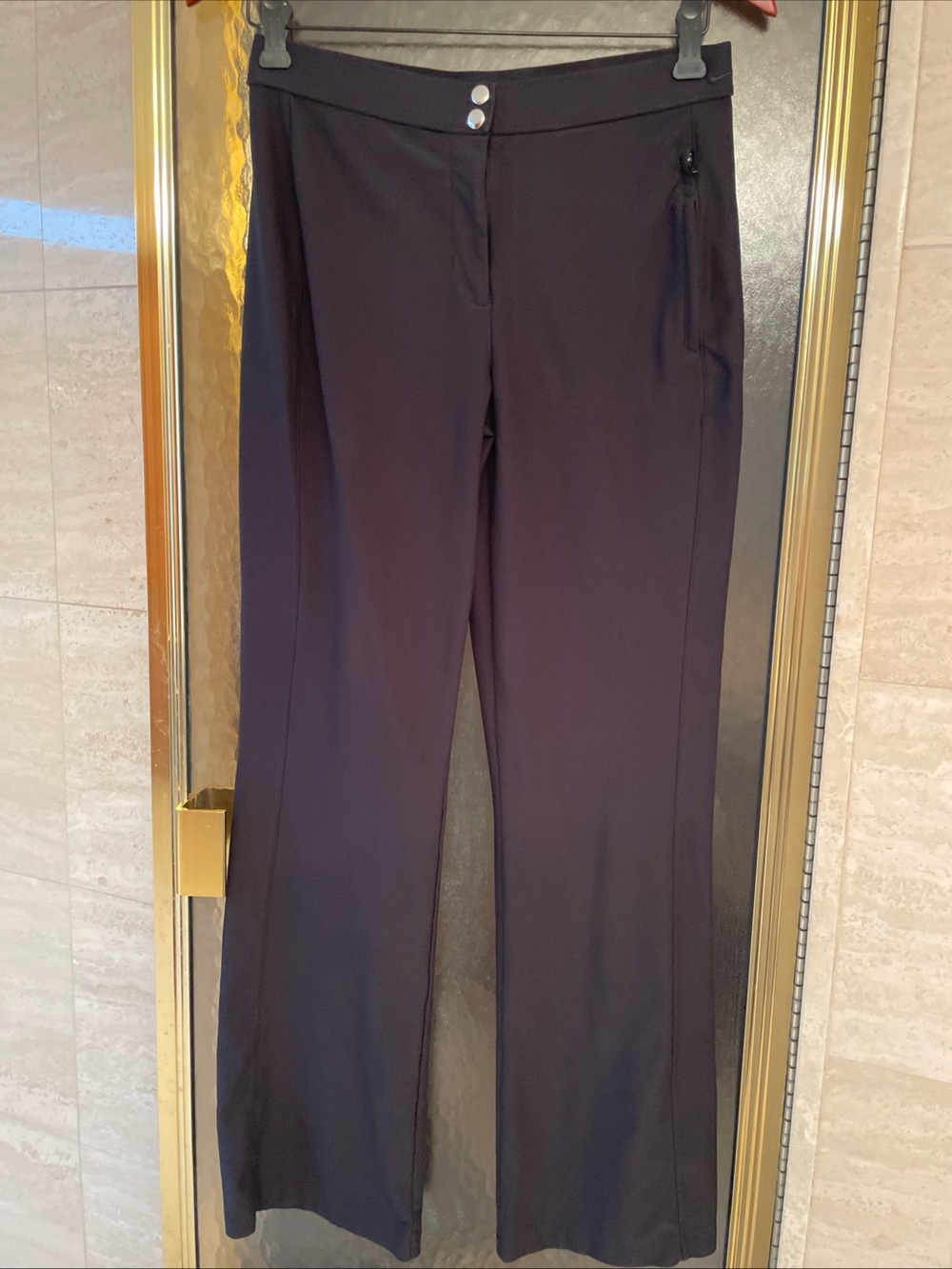 Nike Dri-Fit Pants Black Mid Rise Straight Leg Y2K Style Bottoms Women’s Small